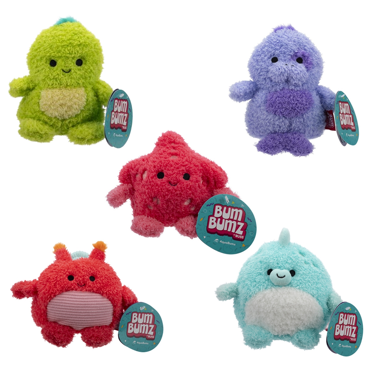 بومبمز لعبة ناعمة أكوا بومز 4.5 إنش، متنوعة، للجنسين، من عمر 3 إلى 4 سنوات