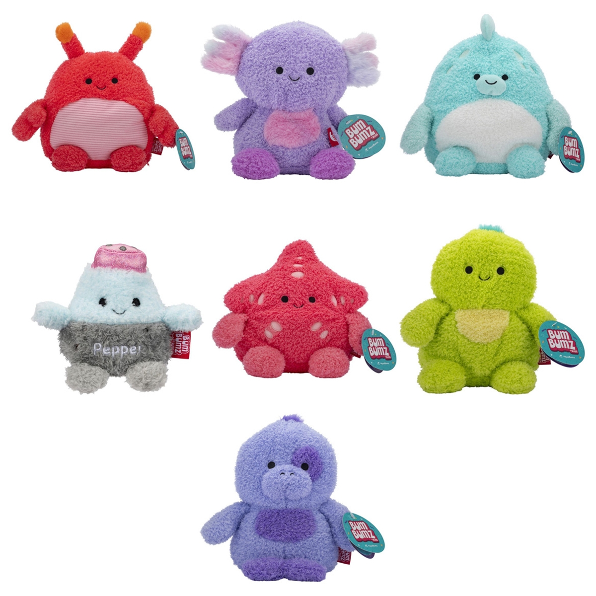 بامبامز لعبة ناعمة متنوعة أكوابامز بحجم 7.5 إنش للجنسين، 3-4 سنوات