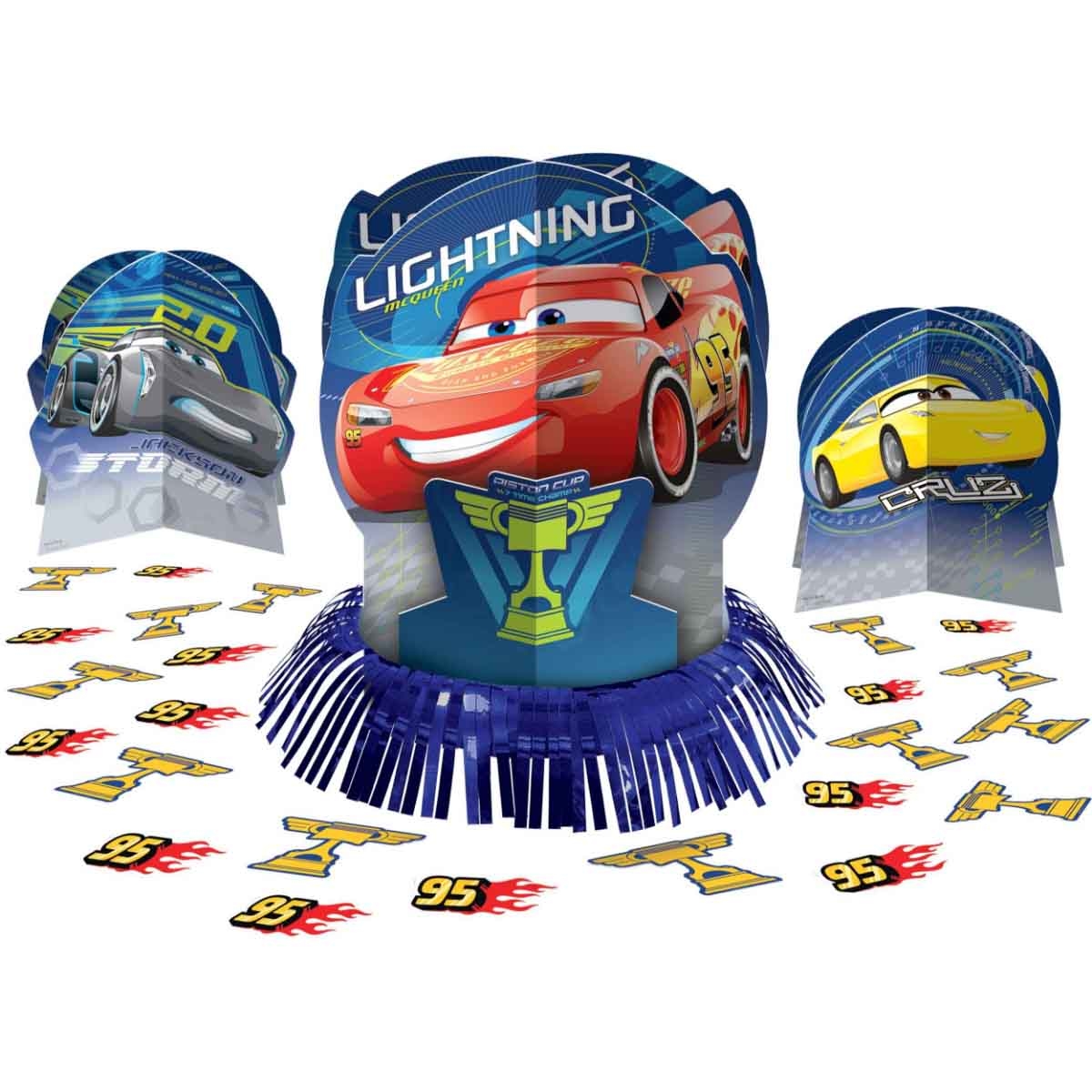 ديزني آند بيكسار كارز 3 مجموعة زينة طاولة