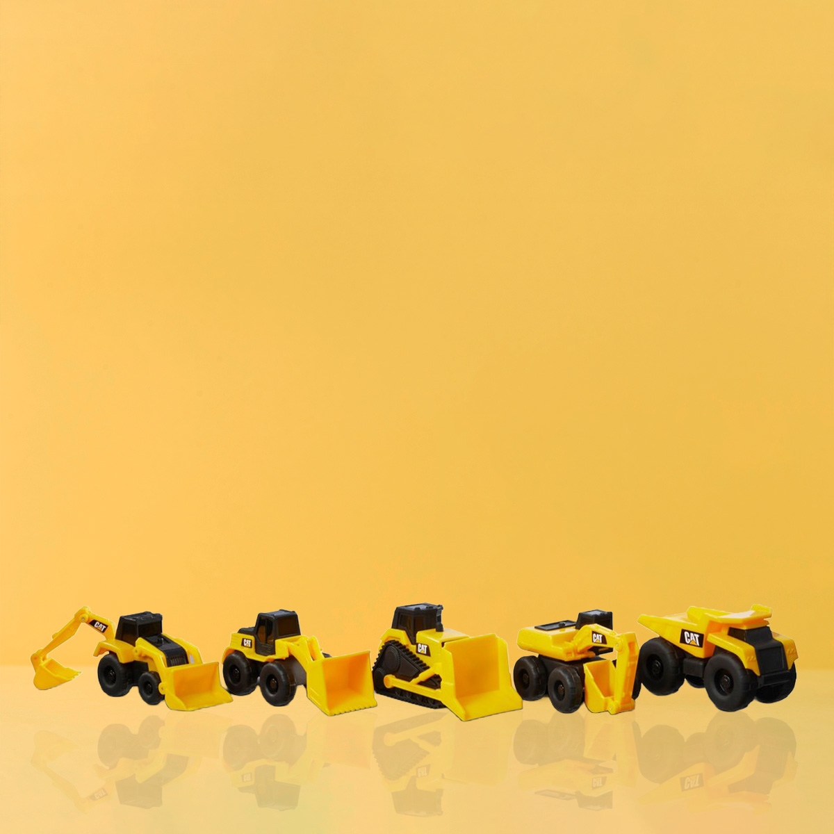 كات مجموعة من 5 مركبات بناء آلات صغيرة 3 إنش للجنسين، 3-4 سنوات
