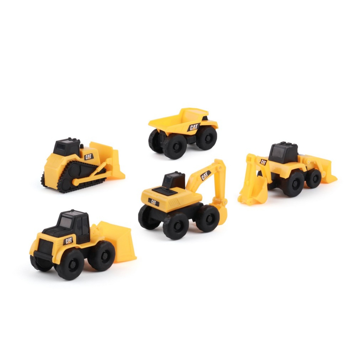 كات مجموعة من 5 مركبات بناء آلات صغيرة 3 إنش للجنسين، 3-4 سنوات