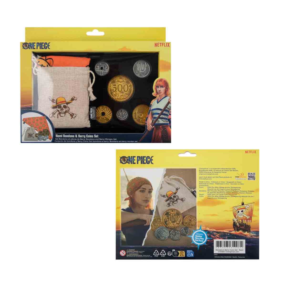 سينيريبليكاس مجموعة عملات بيري ووشاح نامي من ون بيس للبنات، من عمر 5 إلى 7 سنوات