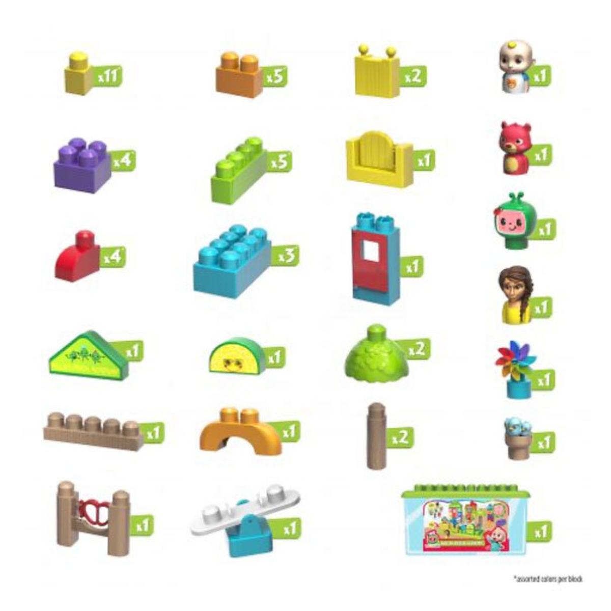 كوكوميلون أكاديمية ميلون باتش - مجموعة مكعبات بناء للجنسين، 3-4 سنوات