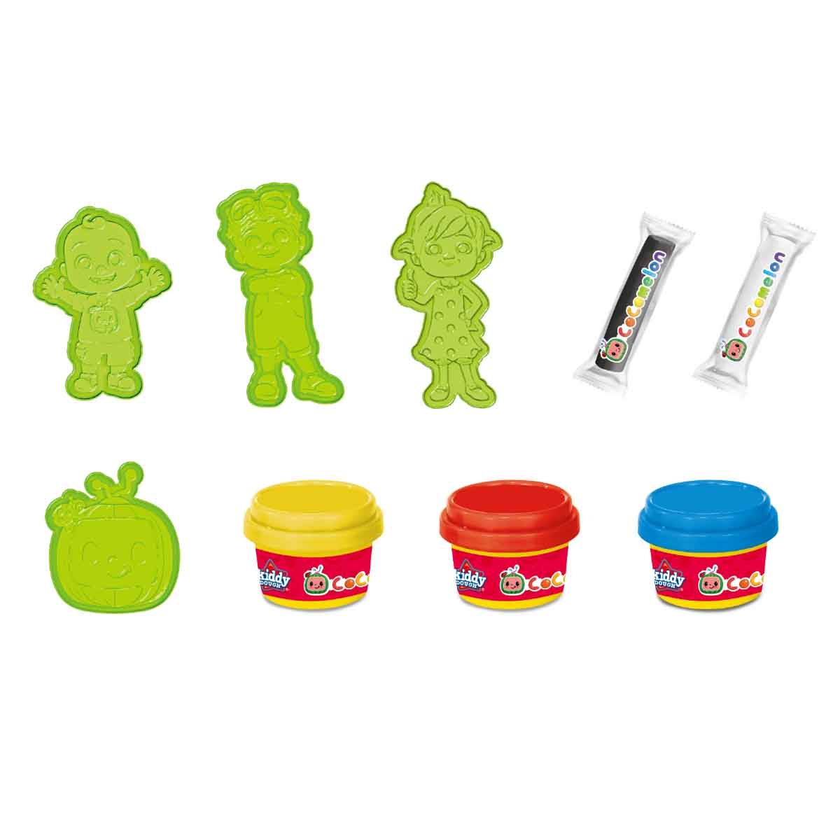 كوكوميلون مجموعة الرمل المطاطي للنحت واللعب للأطفال بعمر 3-4 سنوات