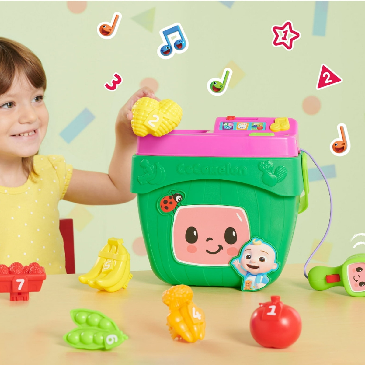 كوكوميلون سلة خضروات تعليمية ممتعة للأطفال، 0-2 سنوات