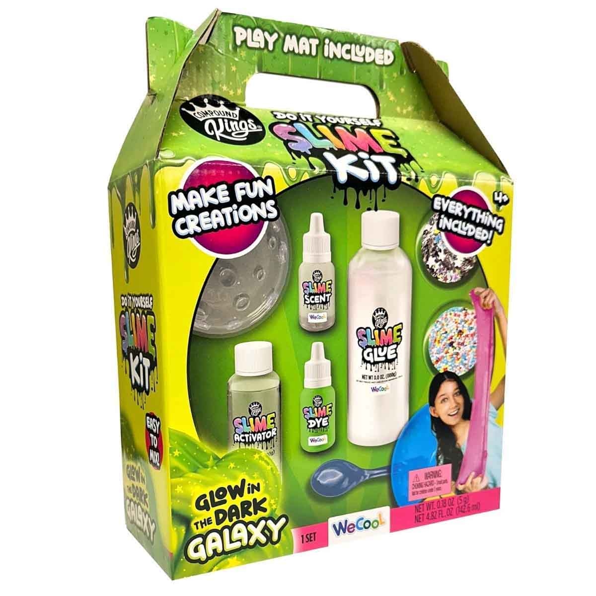 كومباوند كينغز مجموعة طقم سلايم مع سلايم بينغسو يونيكورن مخفوق وسلايم كب كيك منوع مجموعة، للجنسين، 5-7 سنوات