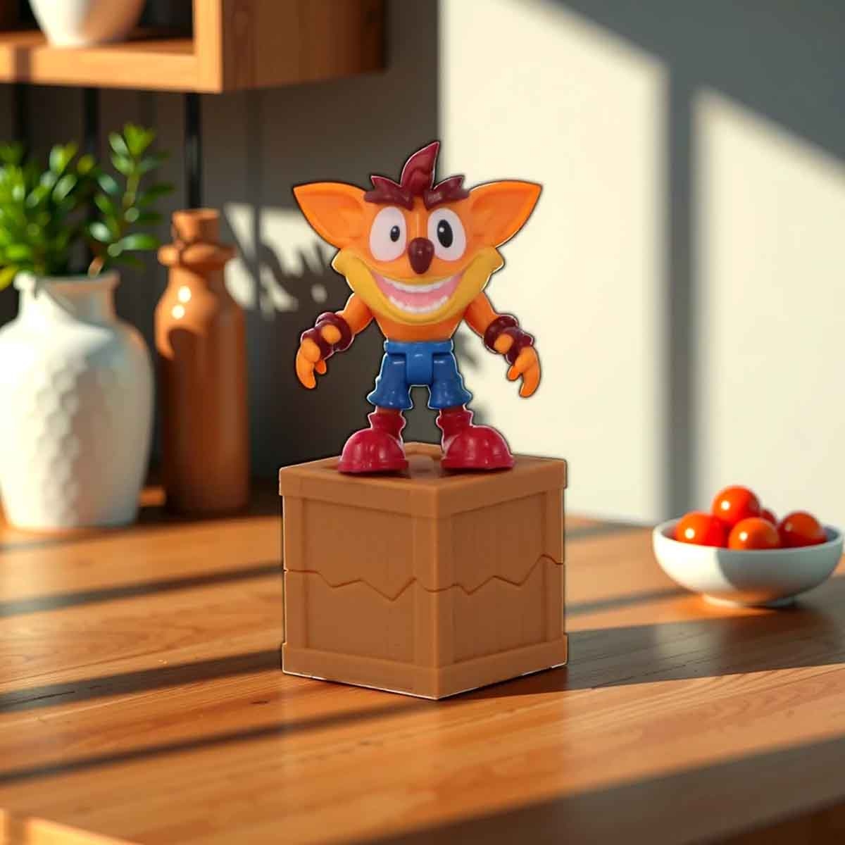 كراش بانديكوت مجموعة مجسم ديوراما بولدر داش للأولاد من عمر 8-10 سنوات