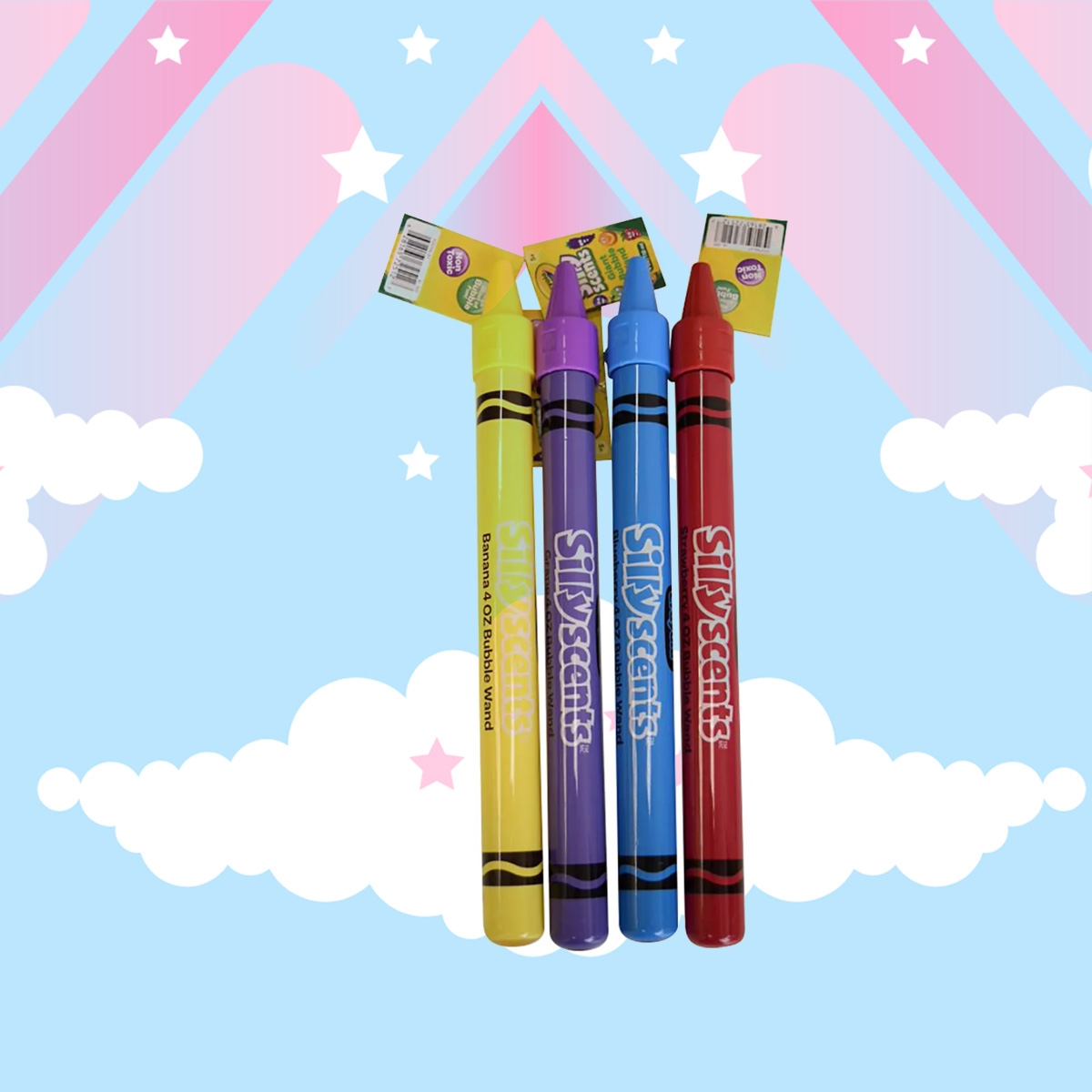 كرايولا أنبوب فقاعات سيلي سينت A1-2440 للجنسين، 5-7 سنوات، مجموعة من 4