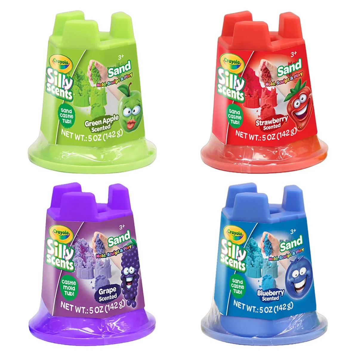 كرايولا مجموعة قلعة رمل معطر سلي سينتس للجنسين، 3-4 سنوات