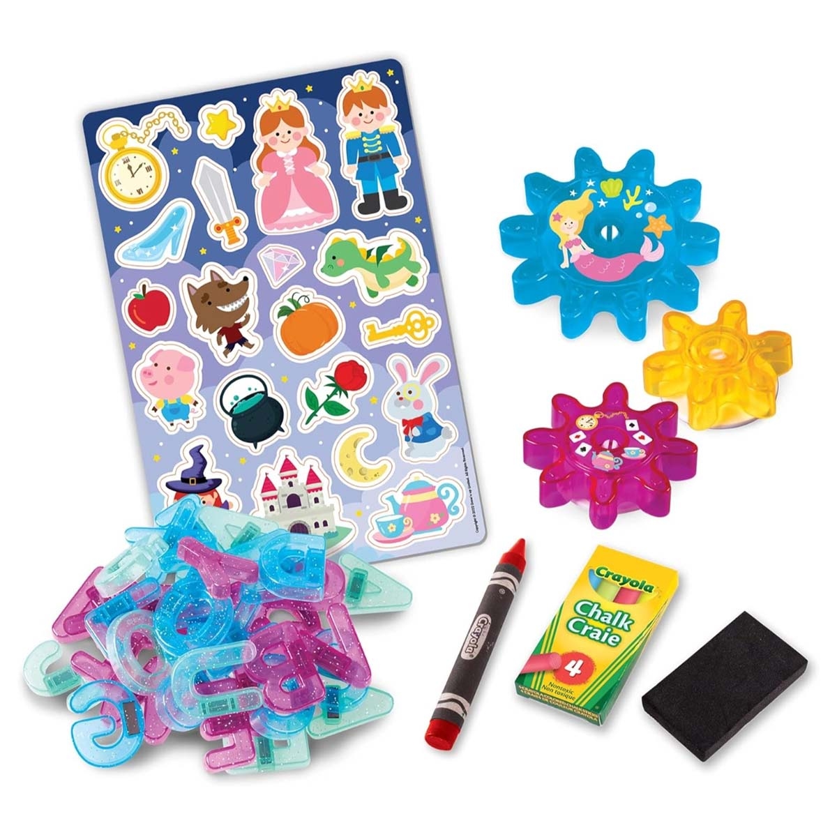 كرايولا مجموعة لوحة القصص الخيالية مع لغز خزانة الكتب من رافنسبورجر ولعبة سيكويل اللوحية من أنكيت تويز، للجنسين، 13+ سنة