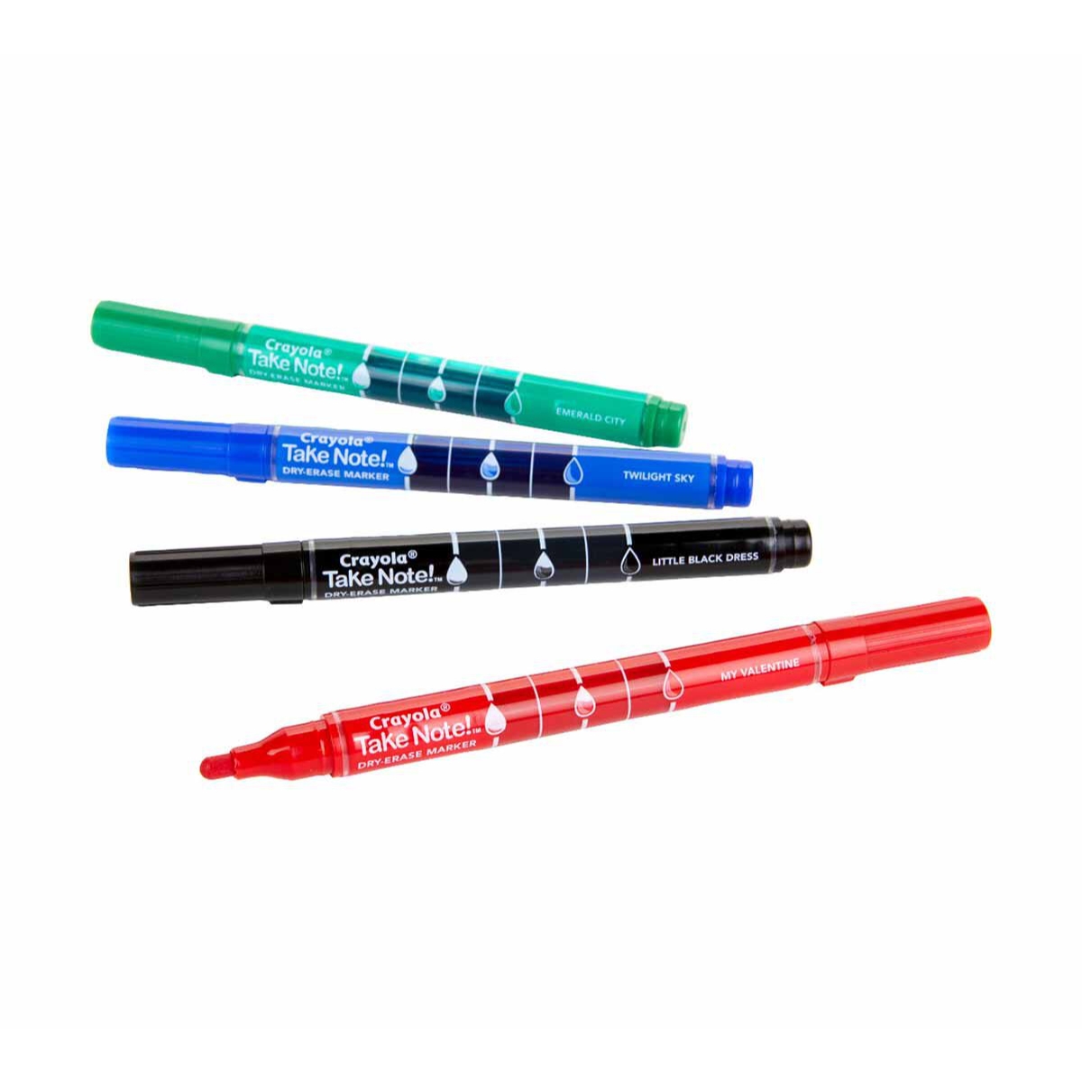 كرايولا أقلام ماركر سبورة بدون رائحة تيك نوت – 4 أقلام، للجنسين، 11-12 سنة