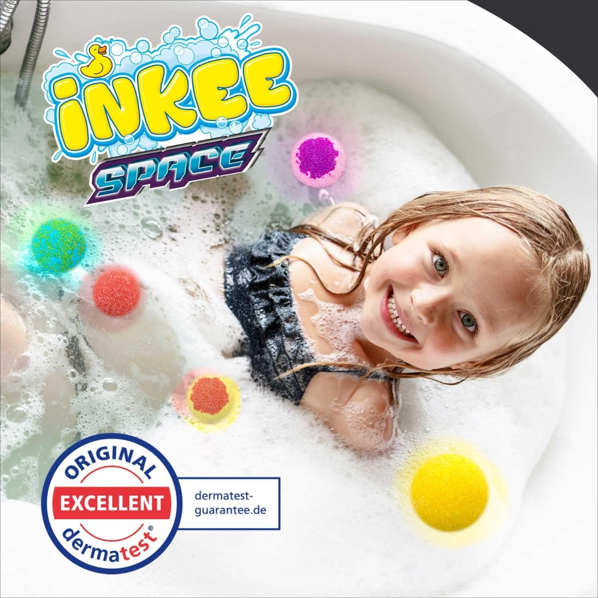 كريزإنكي سبيس مجموعة كرات استحمام فوّارة للجنسين، 3-4 سنوات،310جم مجموعة من 5