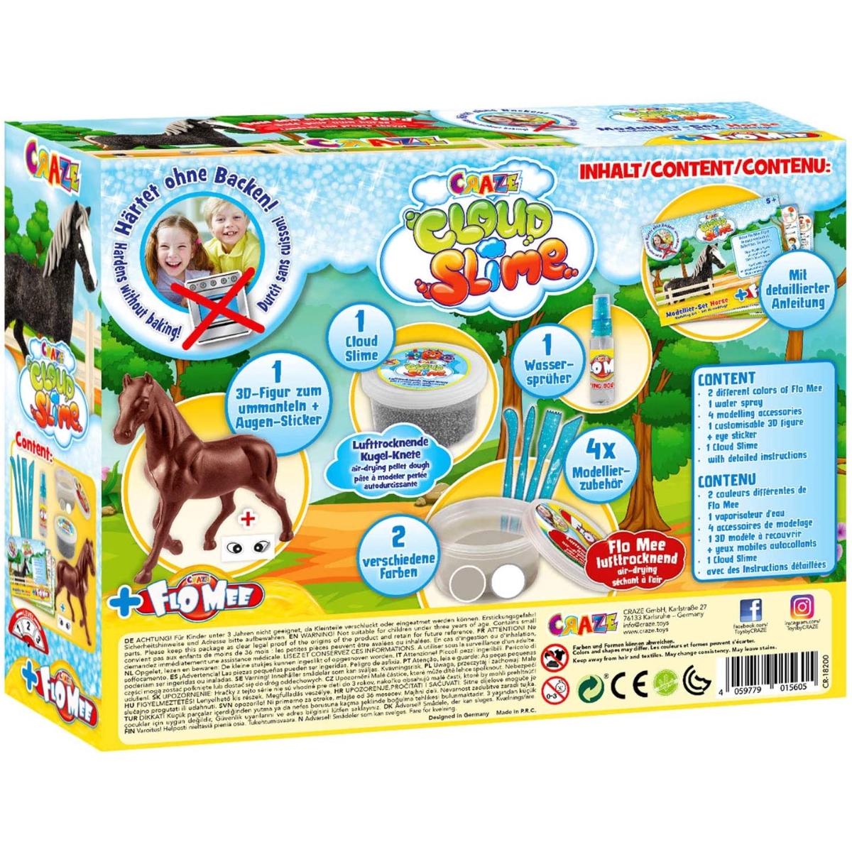 كريز مجموعة سلايم سحابي الحصان للجنسين، 5-7 سنوات