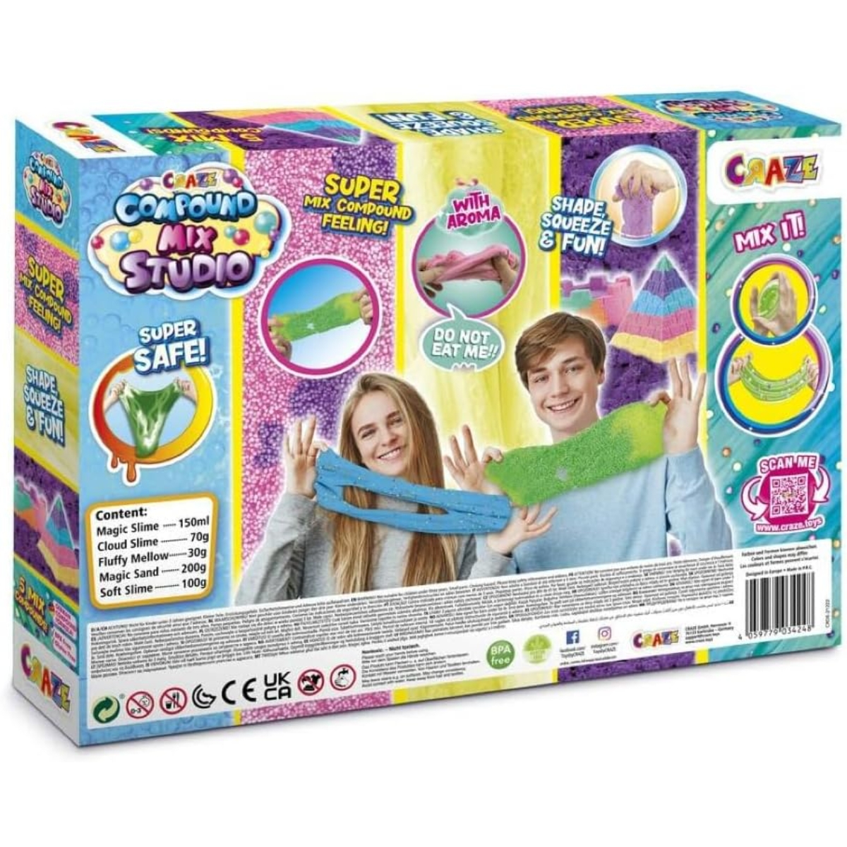 كريز كيت ستوديو ماجيك سلايم كومباوند ميكس للجنسين، 3-4 سنوات