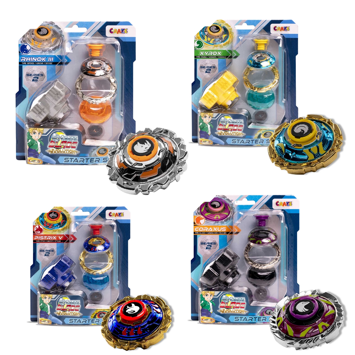 كريز مجموعة بداية بليد دوار متنوع إيفولوشن للجنسين، 5-7 سنوات