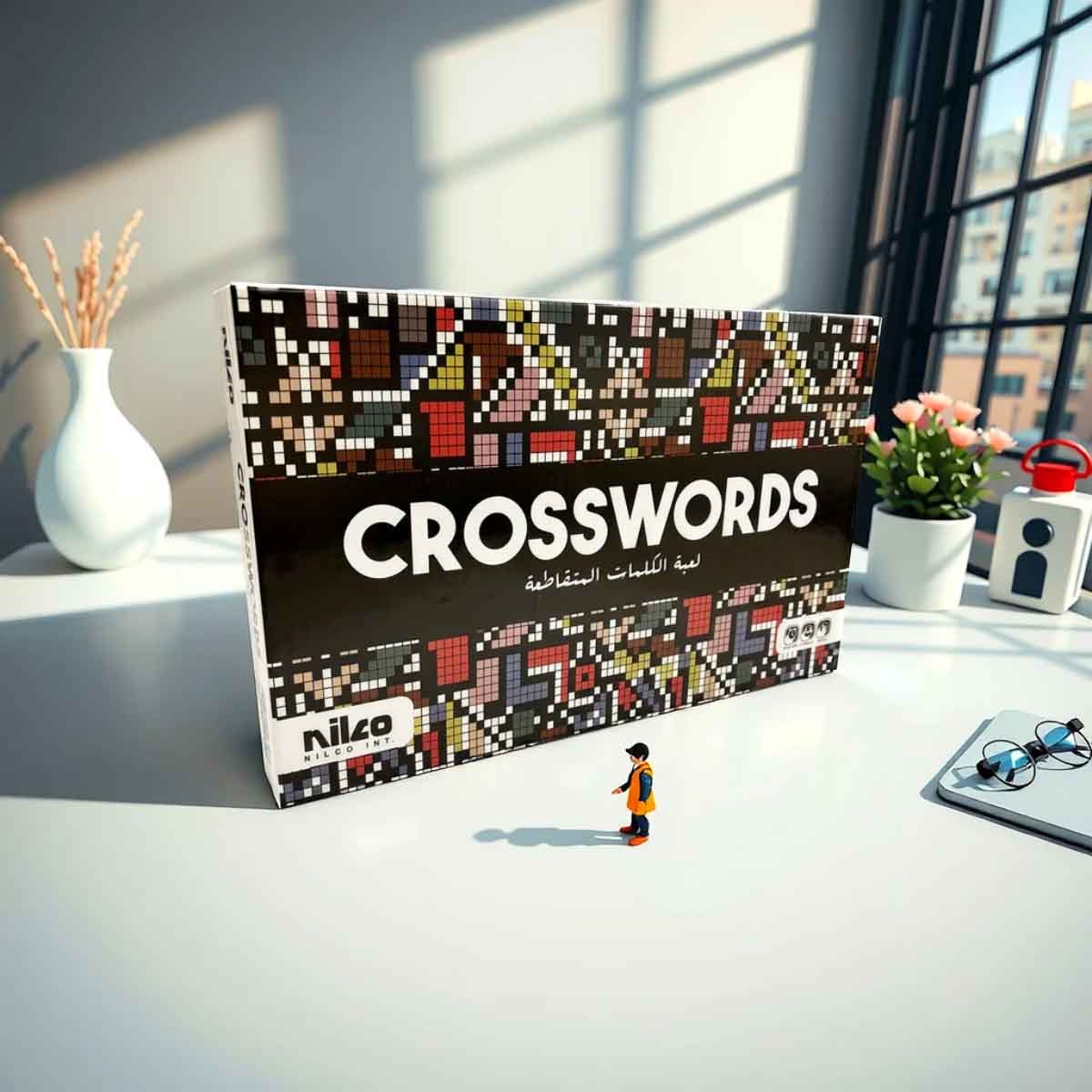 نيلكو لعبة الكلمات المتقاطعة النسخة العربية إصدار خاص للأطفال من عمر 5 إلى 7 سنوات