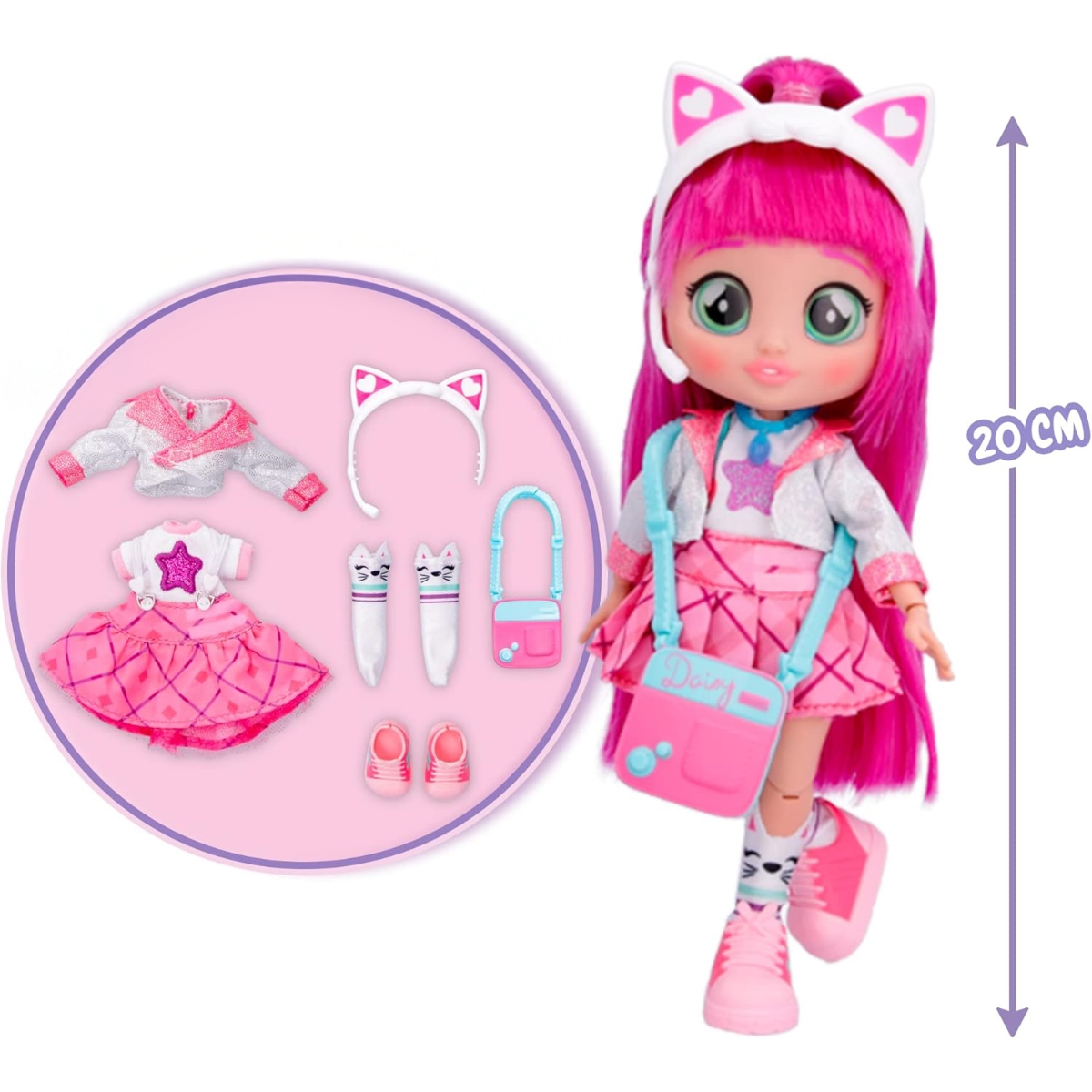 كراي بيبيز دمية أزياء بي إف إف ديزي 8 إنش للبنات، 3-4 سنوات