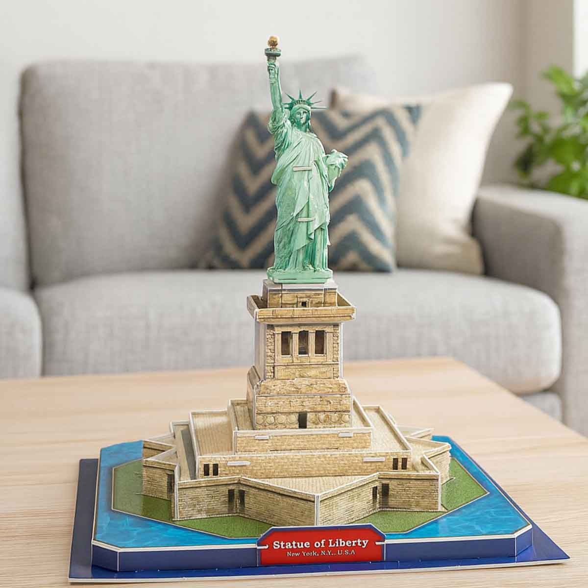 كيوبك فن بازل ثلاثي الأبعاد تمثال الحرية للجنسين، 5-7 سنوات