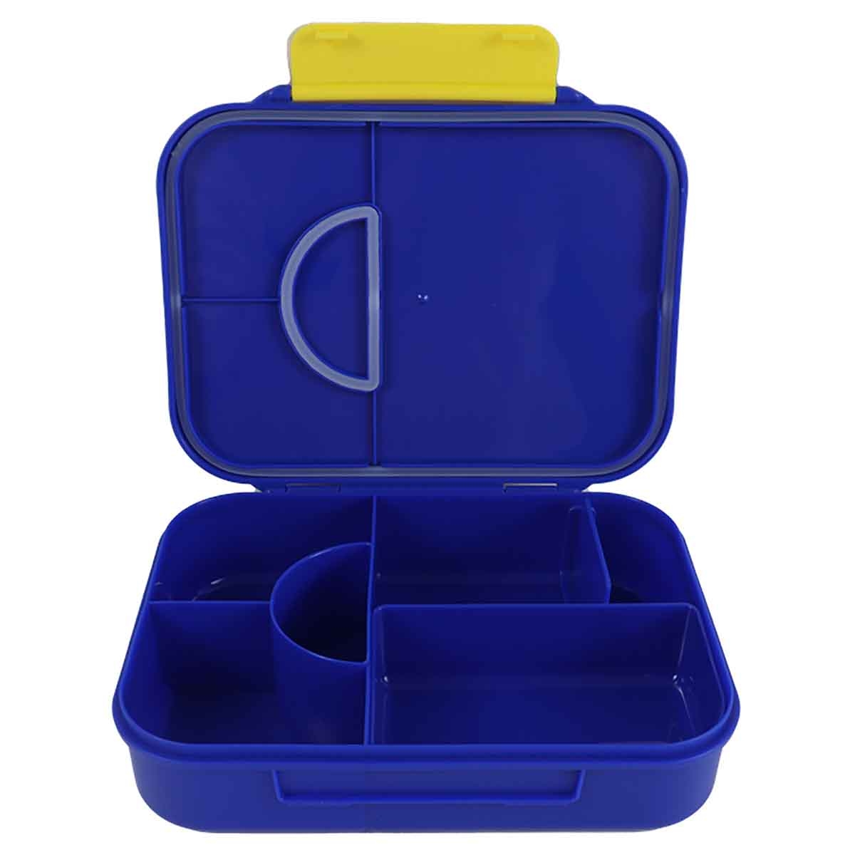 دي سي باتمان صندوق غداء بنتو سعة 1100 مل مع 6 أقسام بتصميم سوبرهيرو