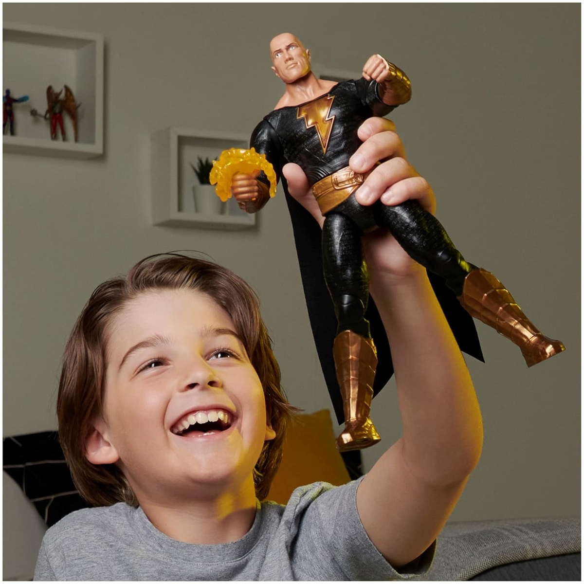 دي سي كومكس مجسم حركة بلاك آدم 12 إنش للجنسين، 3-4 سنوات