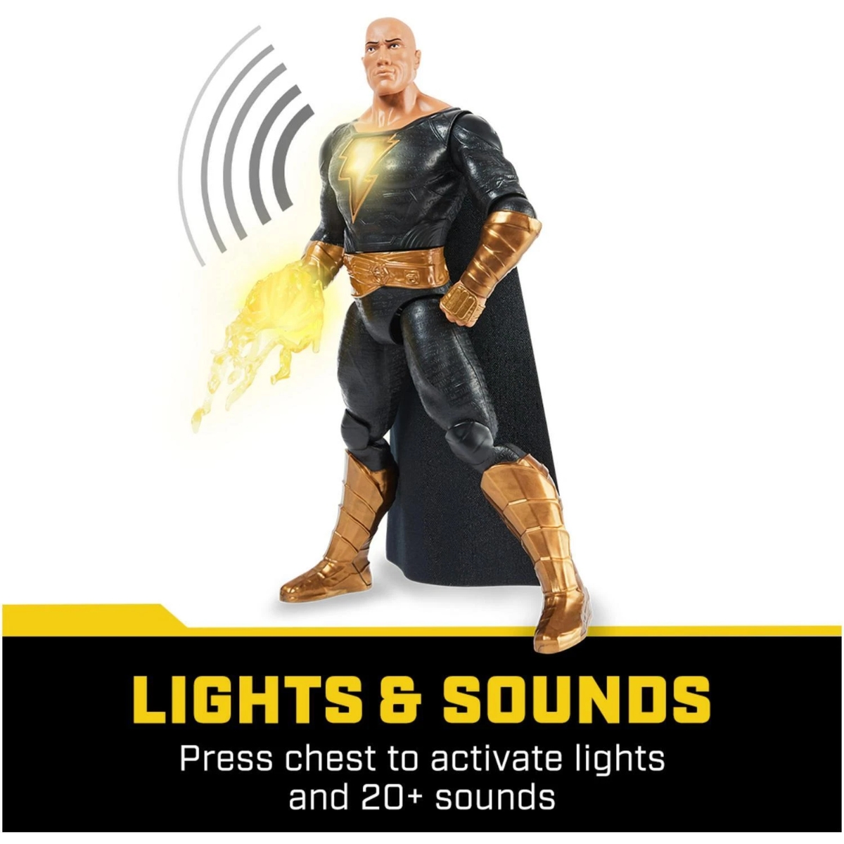 دي سي كومكس مجسم حركة بلاك آدم 12 إنش للجنسين، 3-4 سنوات