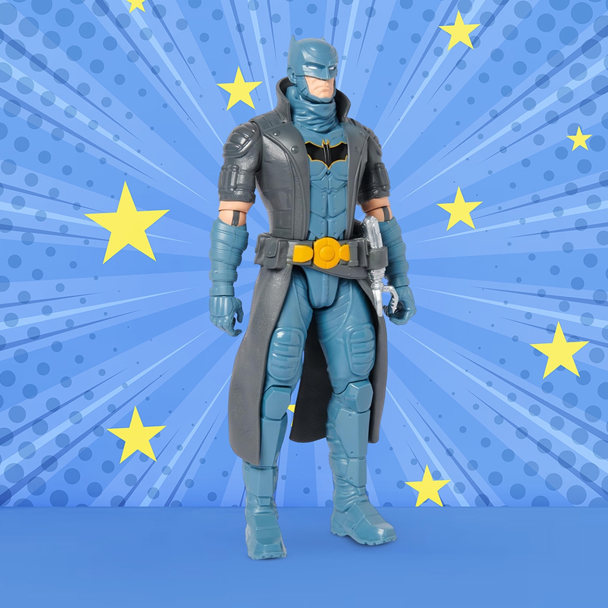 دي سي كوميكس مجسم باتمان أزرق/رمادي 12 إنش للجنسين، 3-4 سنوات