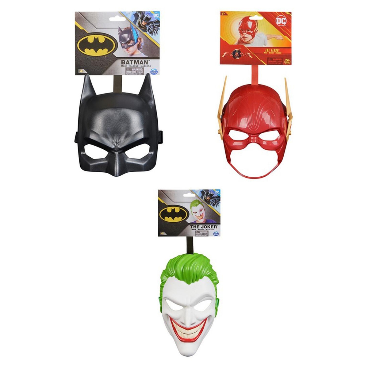 دي سي كوميكس أقنعة أبطال خارقين منوّعة للأولاد، 5-7 سنوات