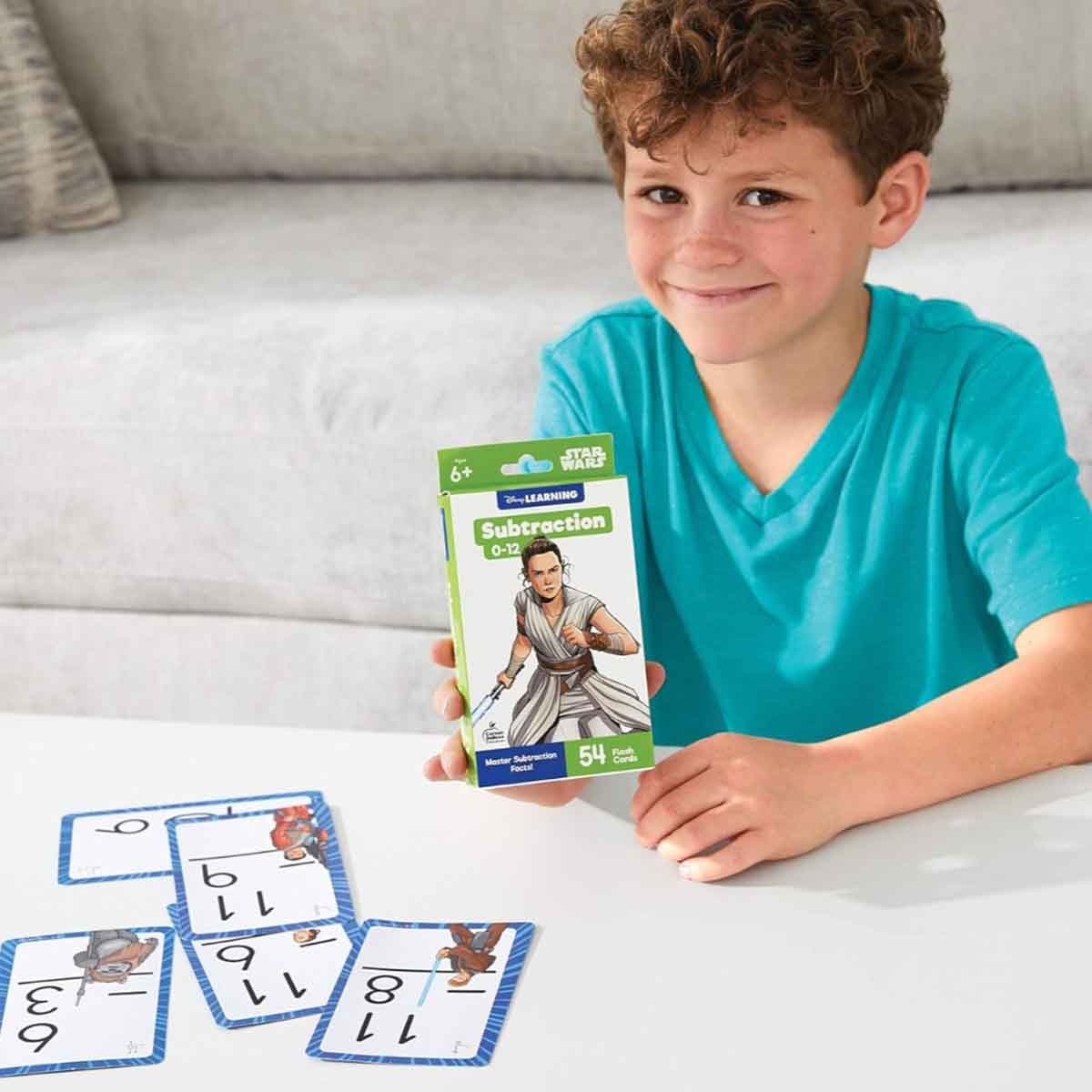 ديزني ليرننغ حرب النجوم بطاقات تعليم الطرح 55 بطاقة للجنسين، عمر 5-7 سنوات
