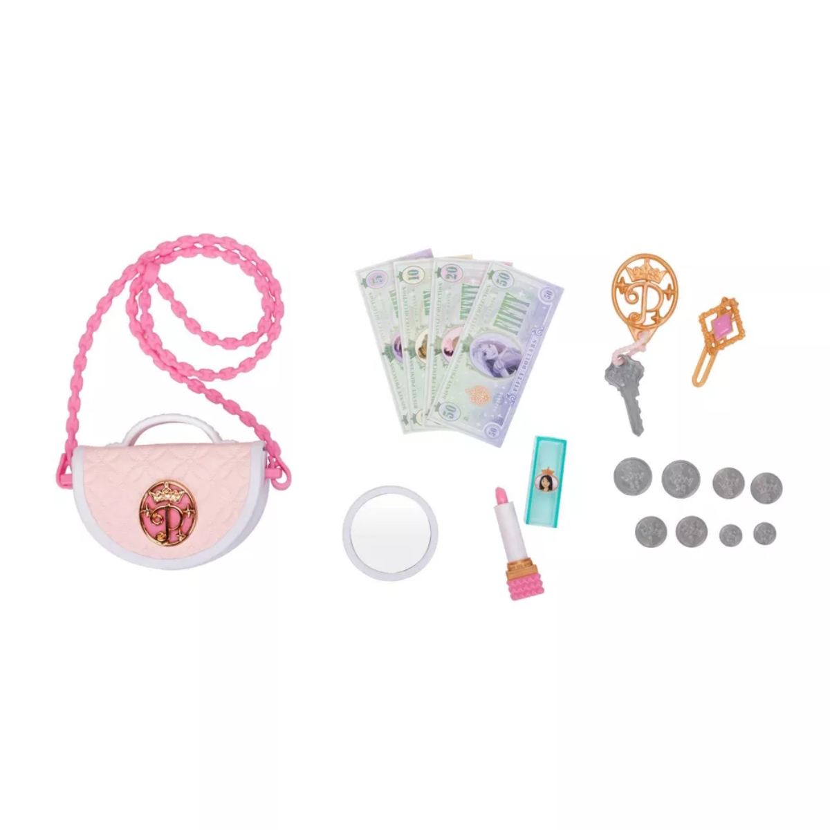 ديزني برينسس ستايل كولكشن حقيبة أميرات صغيرة أنيقة منوعة للبنات، 3-4 سنوات