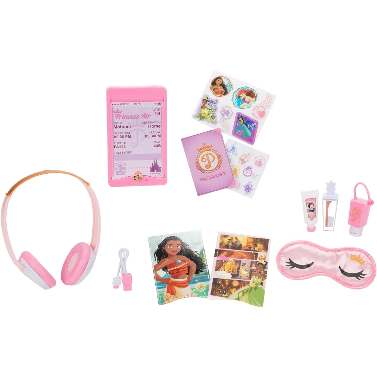 ديزني برينسس ستايل كولكشن مجموعة لعب حقيبة فاخرة للبنات، 3-4 سنوات