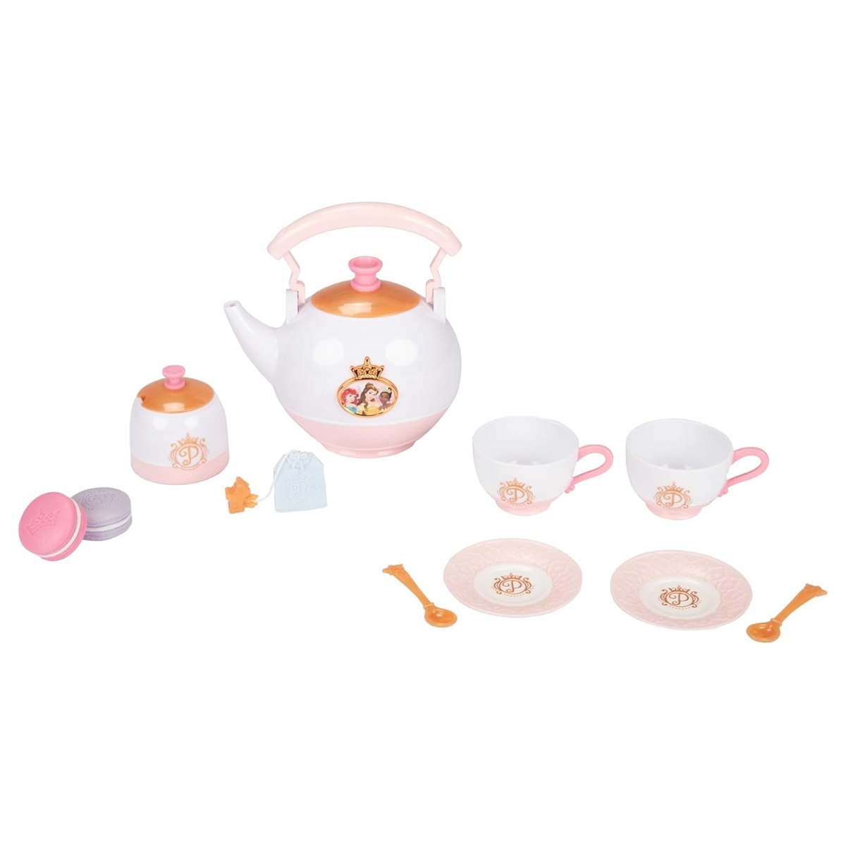 ديزني برينسس ستايل كولكشن طقم شاي بتصميم أنيق للبنات، 3-4 سنوات