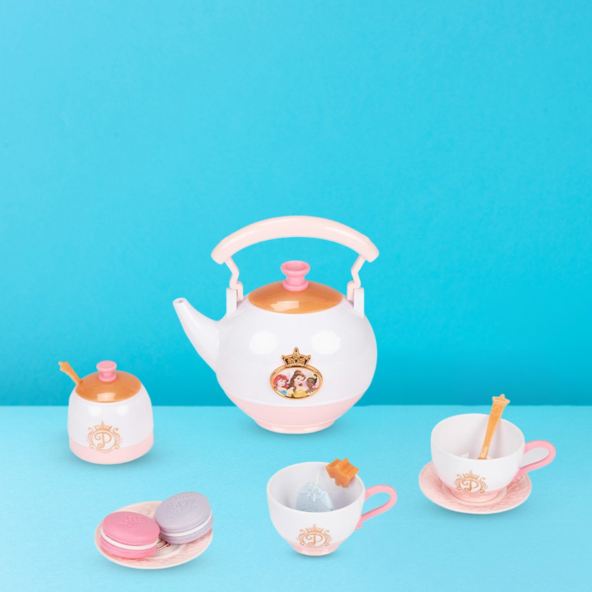 ديزني برينسس ستايل كولكشن طقم شاي بتصميم أنيق للبنات، 3-4 سنوات