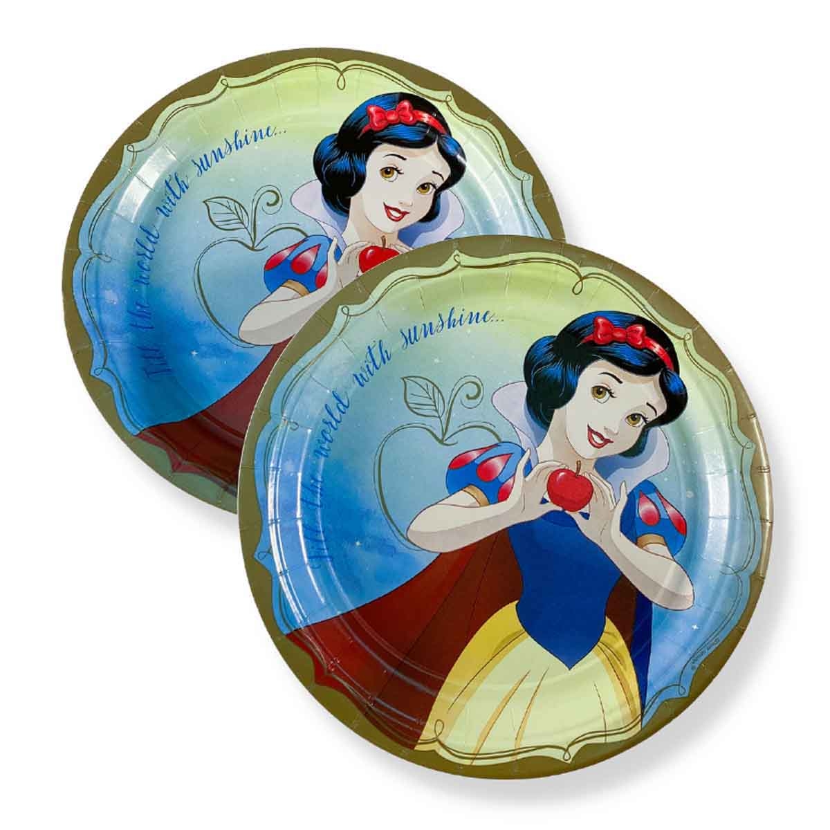 ديزني برنسيس مجموعة 8-قطع أطباق ورقية سنو وايت 9 انش