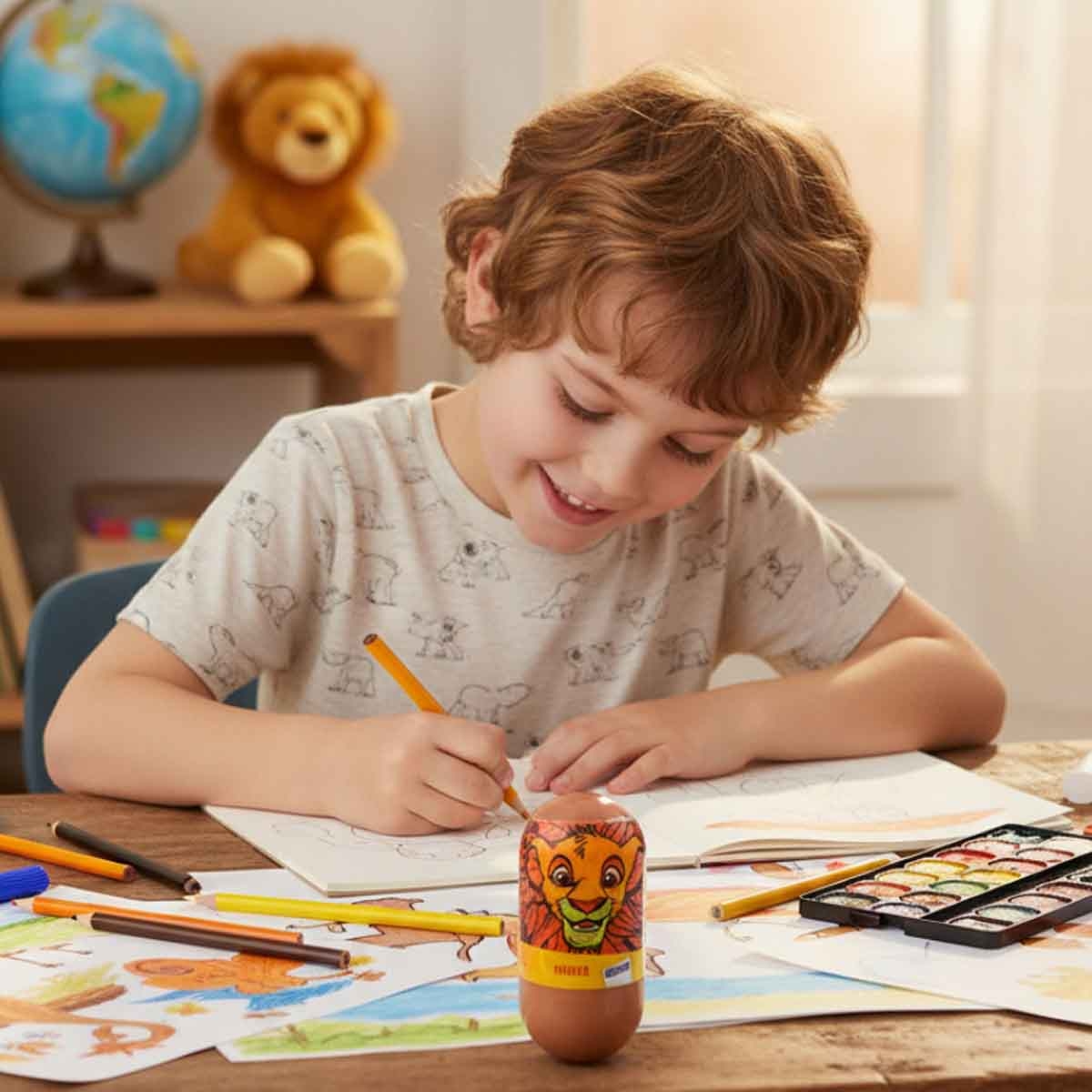 ديزني ذا لايون كينغ قلم رسم متأرجح للأطفال بعمر 3-4 سنوات