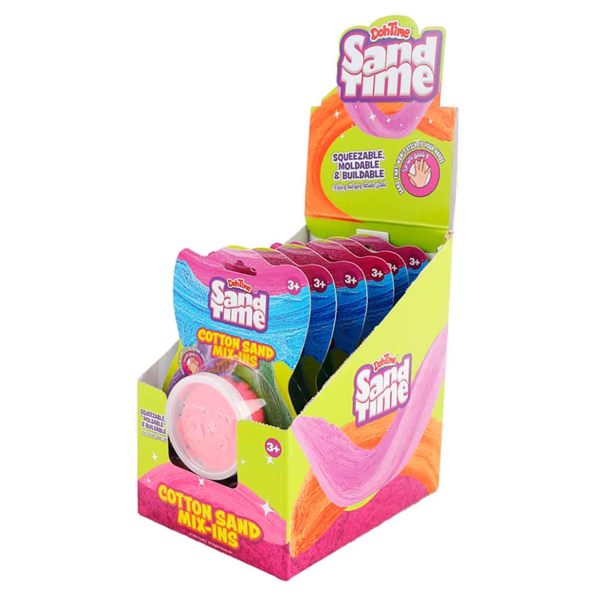 دوه تايم رمل قطني متنوع وزن 2.2 أونصة، للجنسين، للأعمار من 3 إلى 4 سنوات