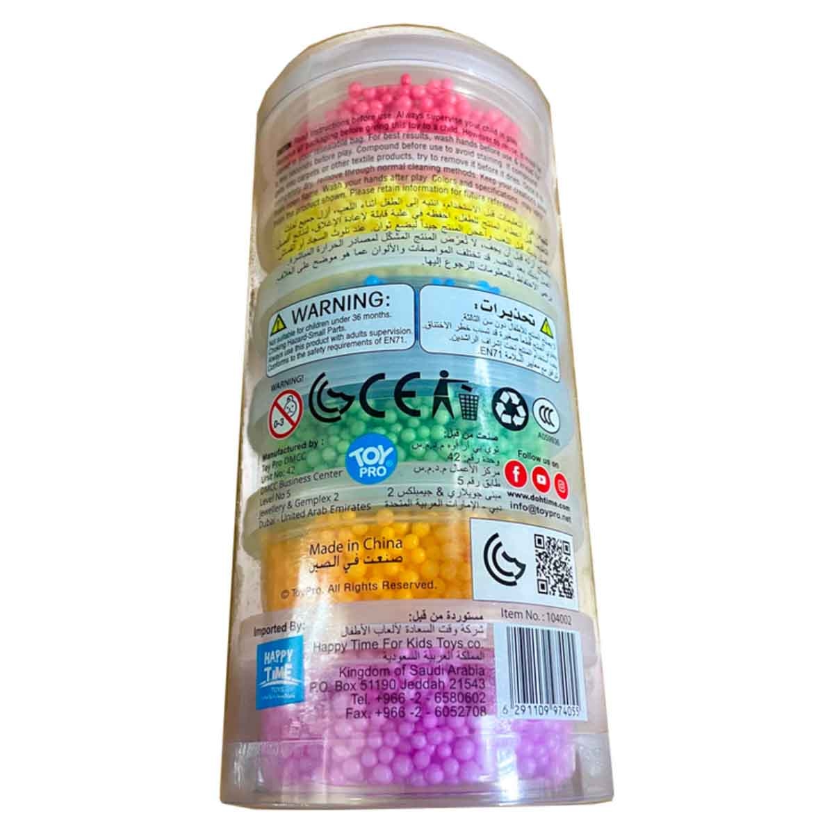 دوه تايم رغوة حسية ناعمة قابلة للعجن بستة ألوان، للجنسين، للأعمار من 3 إلى 4 سنوات