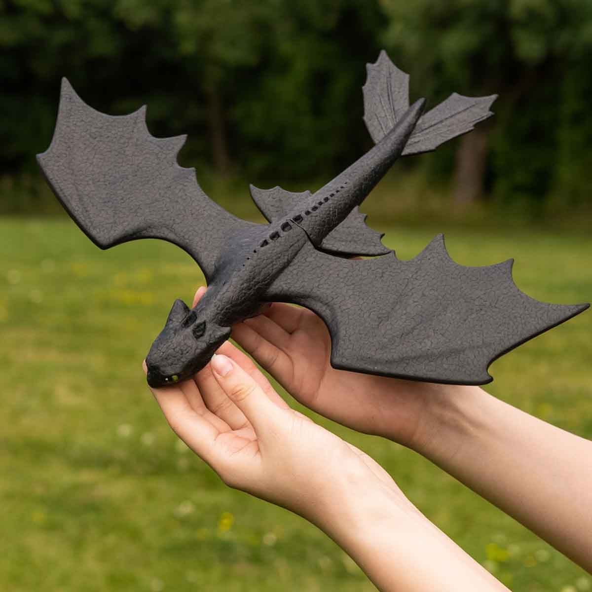 دريم وركس مجسم تنين طائر من الفوم توثليس بجناحين 25 إنش للأولاد من 5 إلى 7 سنوات