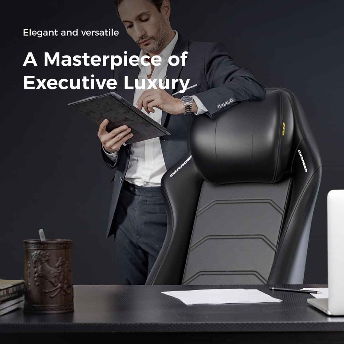 دي إكس ريسر ماستر سيريز أبيض كرسي ألعاب