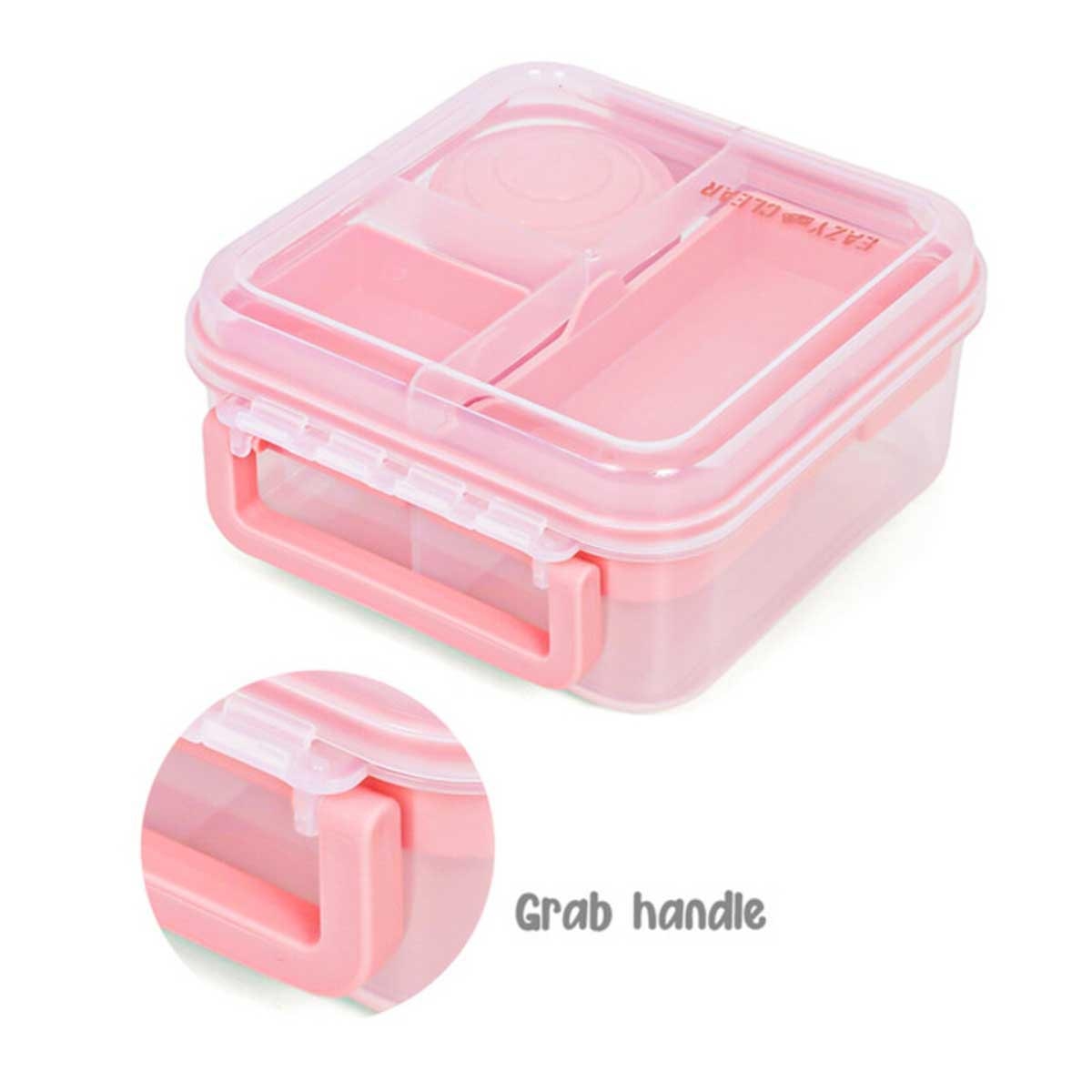 إيزي كيدز علبة غداء بنتو قابلة للتحويل بـ3/4/5 أقسام سعة 1250 مل مع وعاء صوص 150 مل