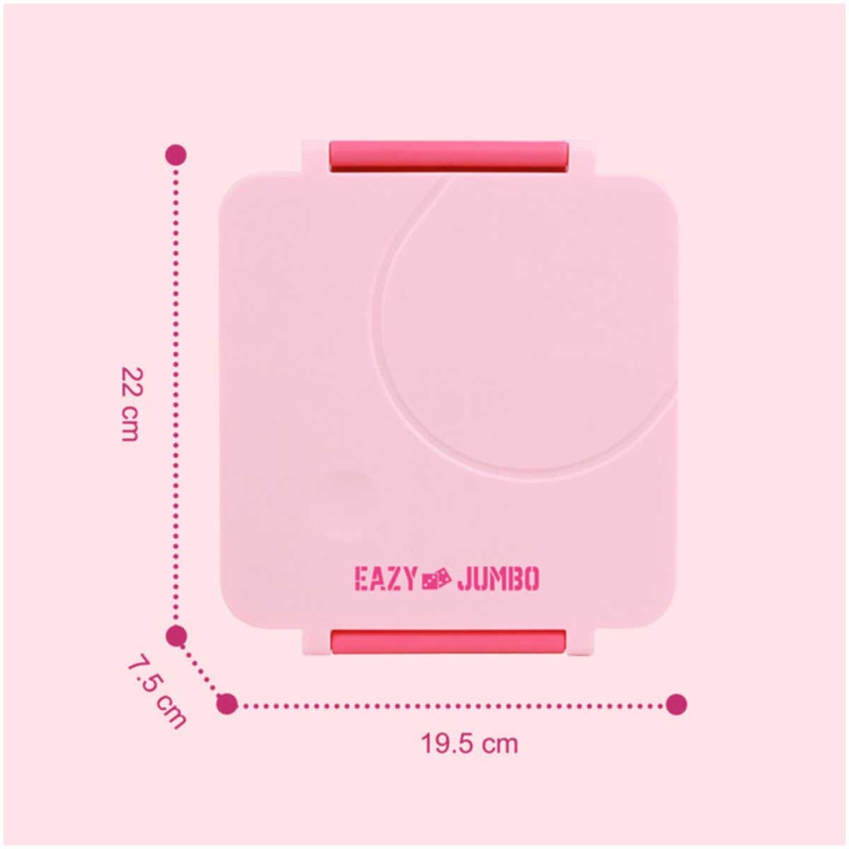 إيزي كيدز علبة غداء بنتو جامبو قابلة للتحويل بـ3/4 أقسام سعة 1600 مل مع وعاء صوص ستانلس ستيل مانع للتسرب 290 مل ومجموعة ملعقة وشوكة مع جراب