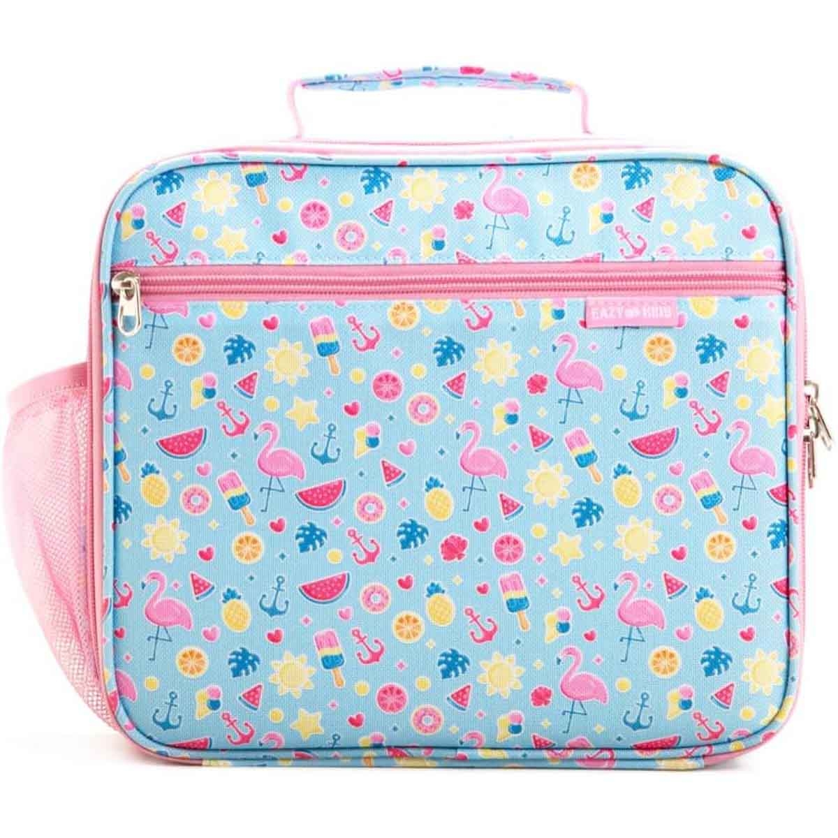 إيزي كيدز علبة غداء بنتو جامبو إيركرافت - مع قارورة ماء ستيل 360 مل وشنطة غداء معزولة ومجموعة ملعقة وشوكة