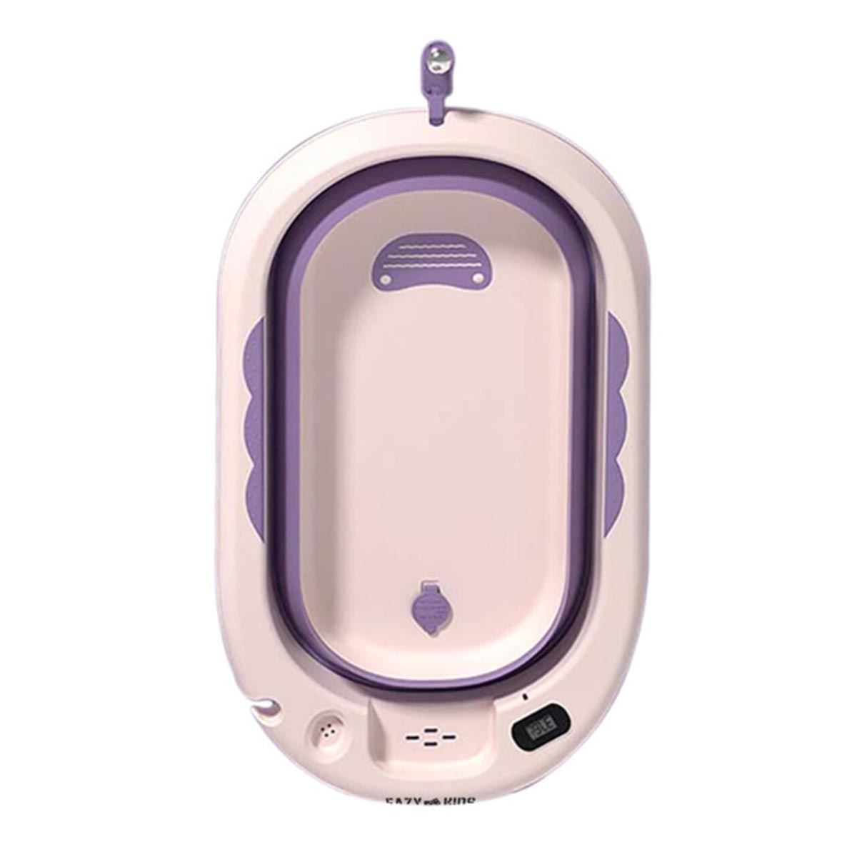 إيزي كيدز حوض استحمام قابل للطي مع تحكم بدرجة الحرارة - للأطفال الصغار، 0-2 سنوات