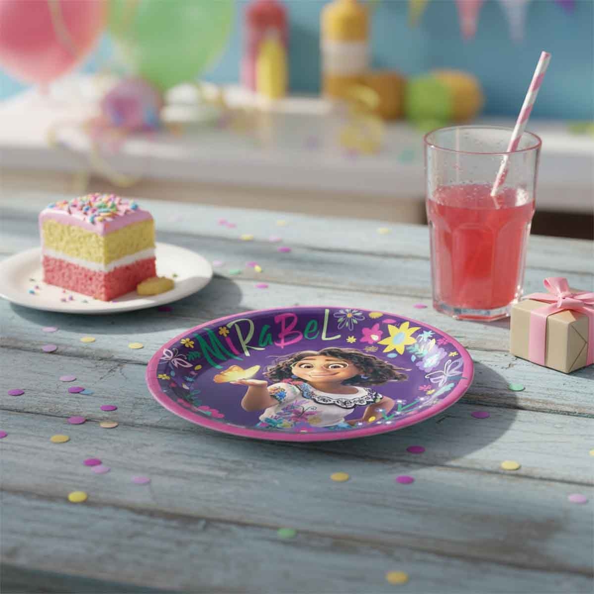 ديزني إنكانتو مجموعة 8-قطع أطباق ورقية متنوعة 7 انش