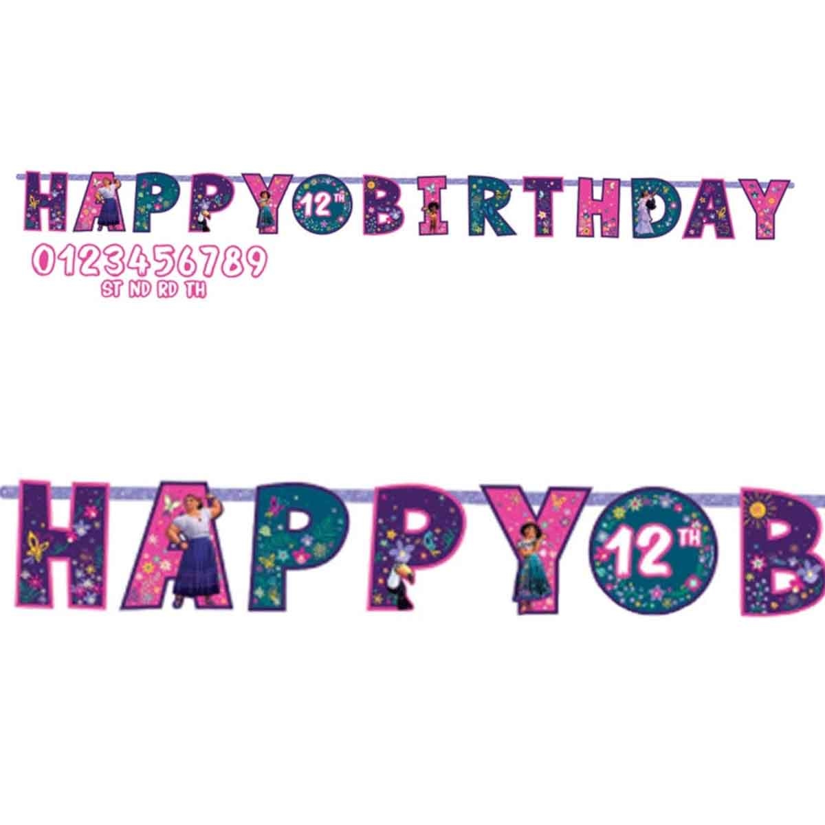 ديزني إنكانتو لافتة أحرف ضخمة إضافة العمر