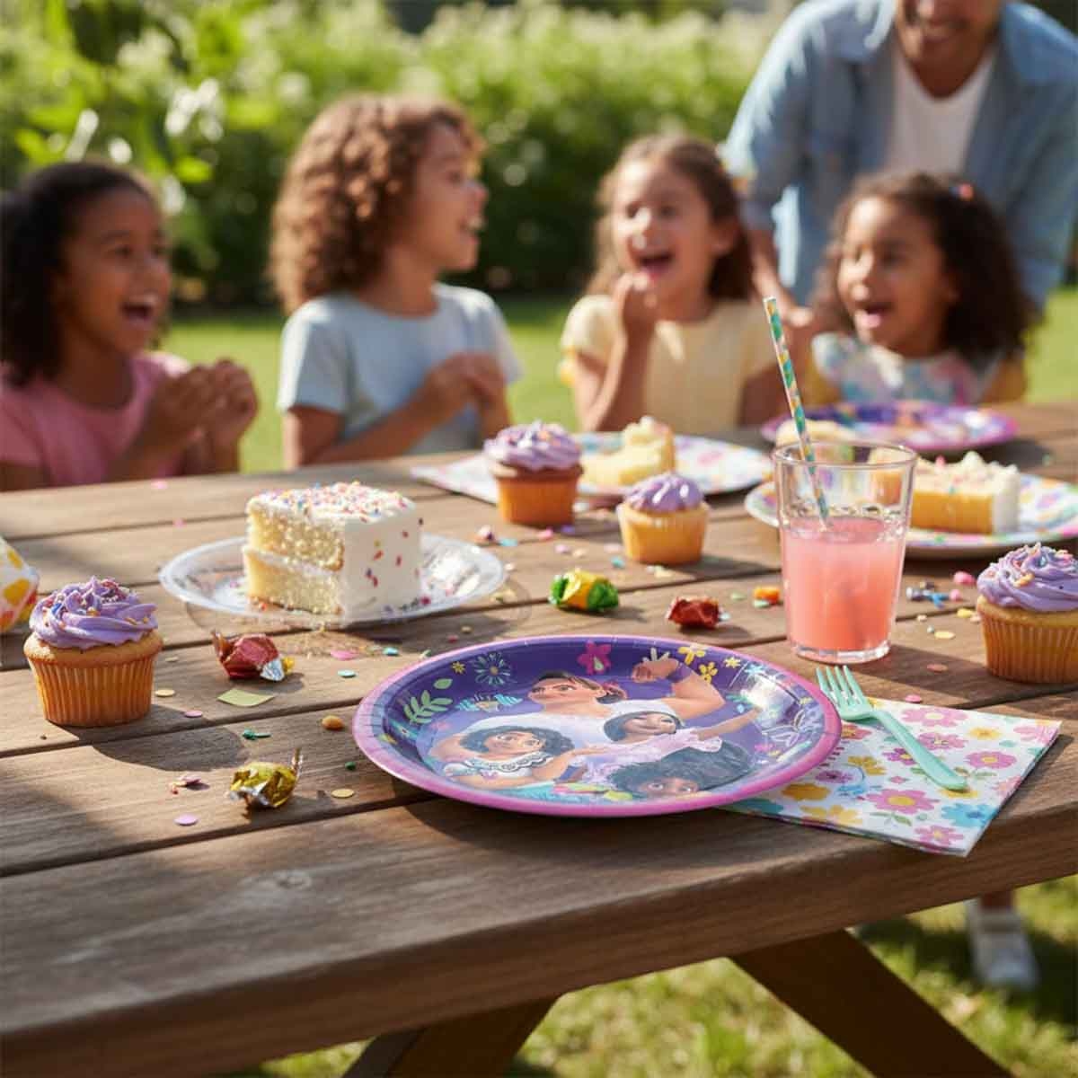 ديزني إنكانتو مجموعة أطباق ورقية دائرية منخفضة العدد 9 انش