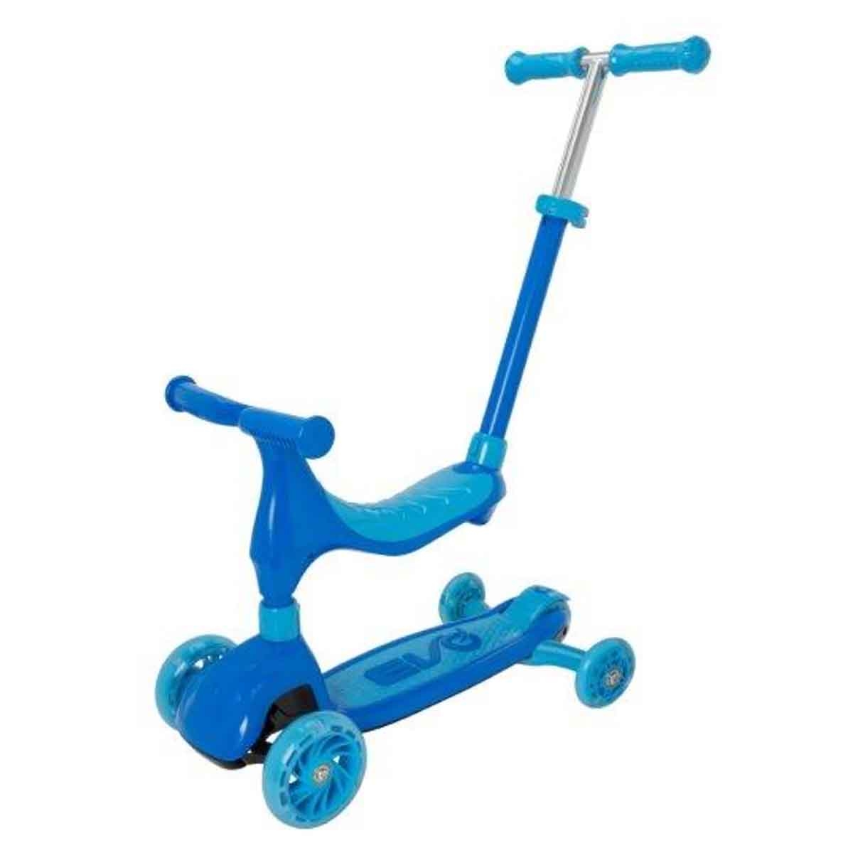 إيفو سكوتر ركوب 4-في-1 إيفولف أزرق فاتح للأولاد، 3-4 سنوات
