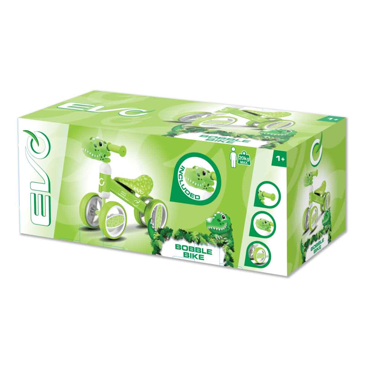 إيفو دراجة ركوب رأس دينو متحرك للجنسين، 3-4 سنوات