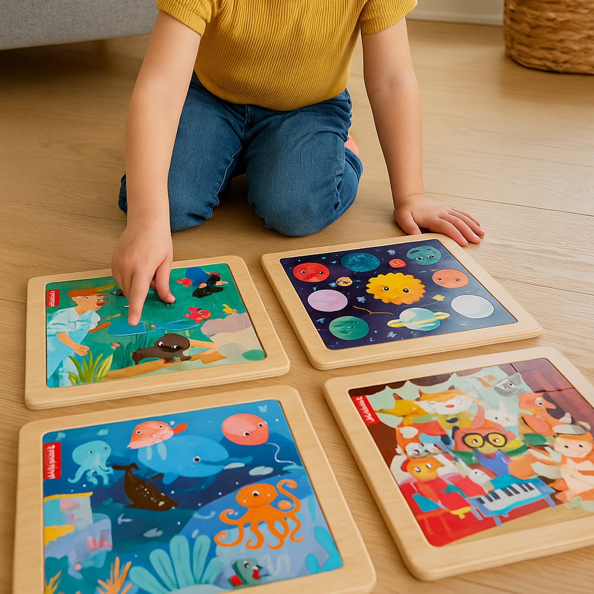 فيشر برايس أحجية تركيب خشبية متنوعة للجنسين، 3-4 سنوات