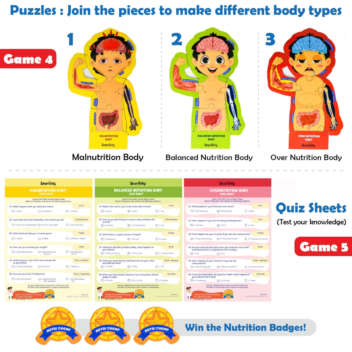 مجموعة علوم الغذاء والجسم والتغذية للجنسين، 8-10 سنوات