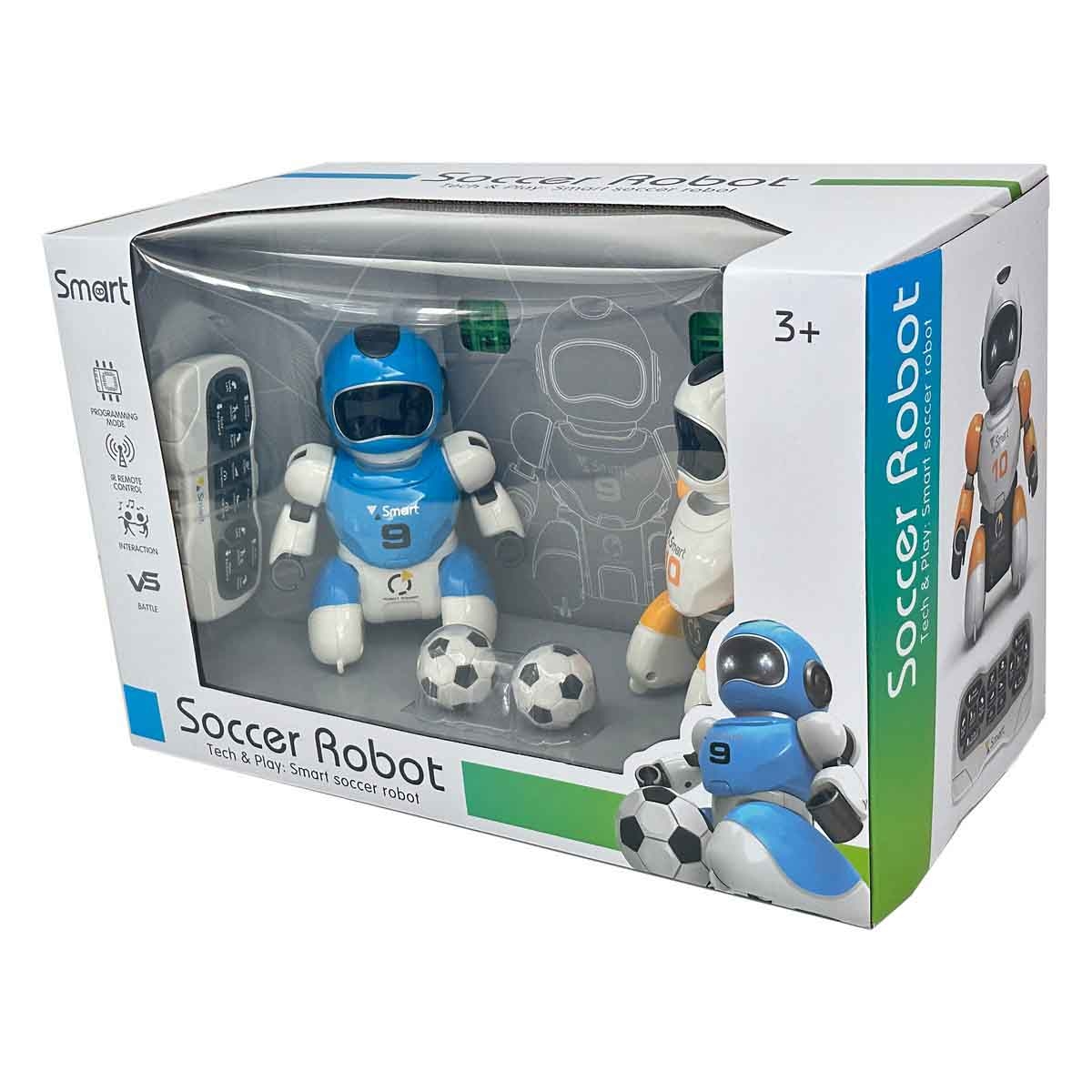 أمويل لعبة روبوت كرة القدم بالتحكم عن بعد للأولاد، عمر 3-4 سنوات